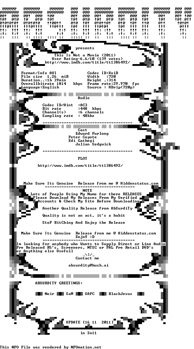 This Is Not A Movie 2011 HDRiP AC3 SpaSubs XVID AbSurdiTy