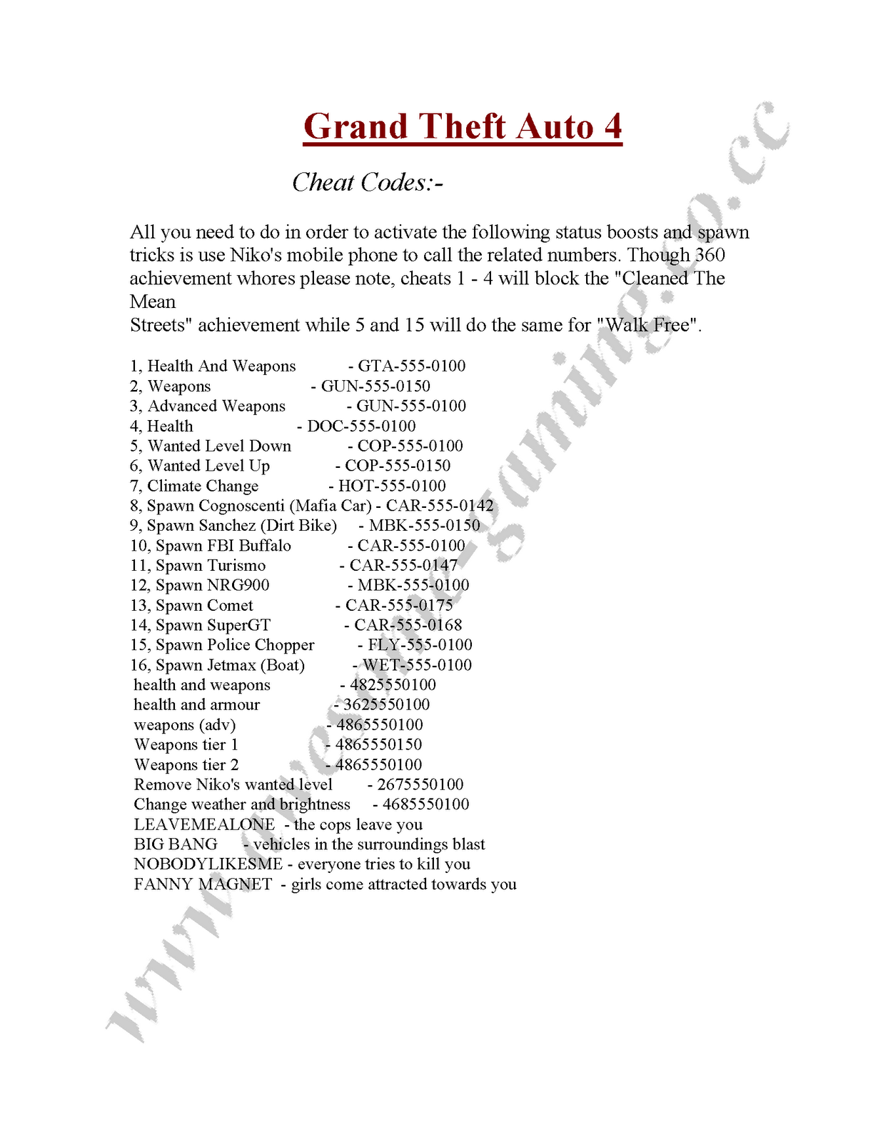 cheatcodes,modification & walkthrough for games