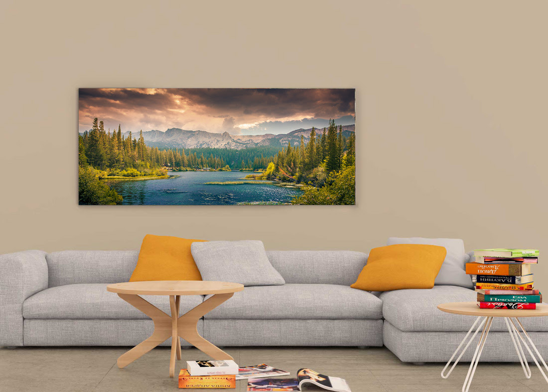 Download Free Designer Wide Art Wall Mockup - Graphic Google ...