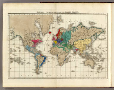 United States Map In 1783