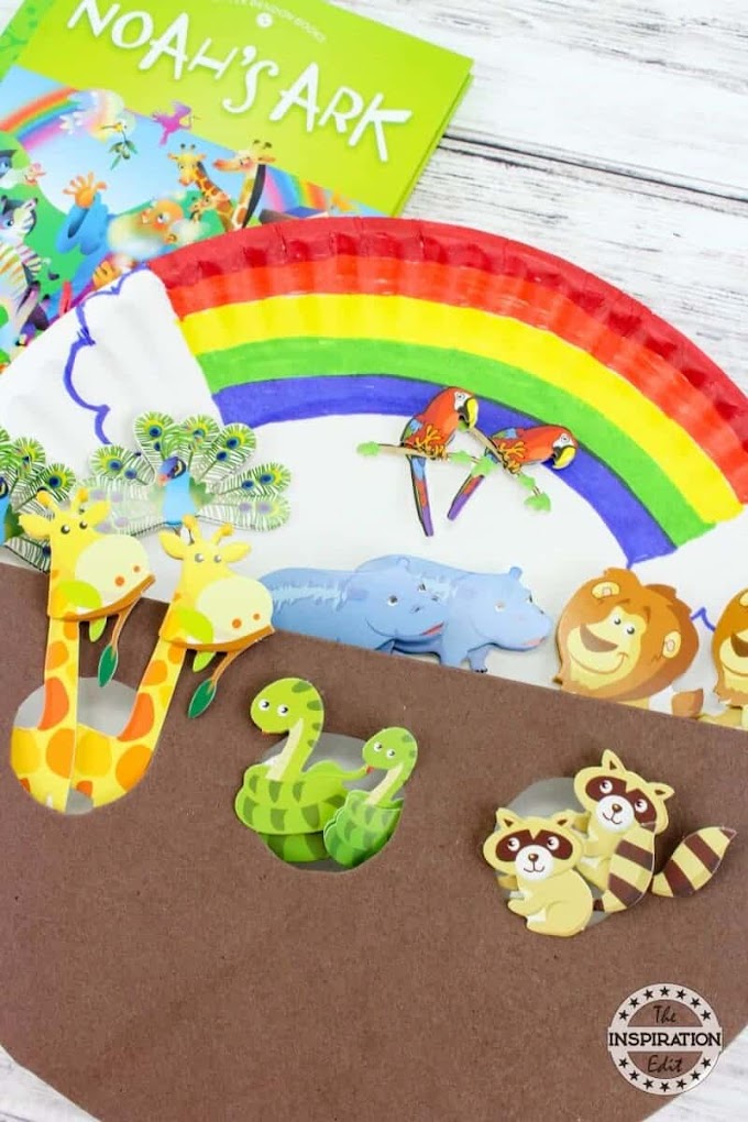 Printable Noah's Ark Paper Plate Craft