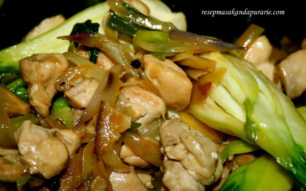 Resep Tumis Ayam Jamur Shiitake Mudah - Resep Masakan 