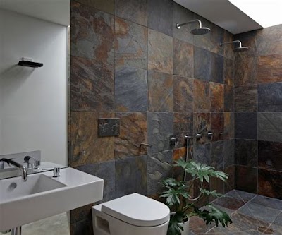 Slate Tile Bathroom Design