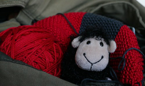 Tippy the knitting companion
