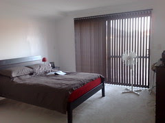 Bedroom with Blinds
