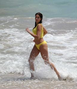 Stephanie Seymour Yellow Bikini Saint Barthelemy