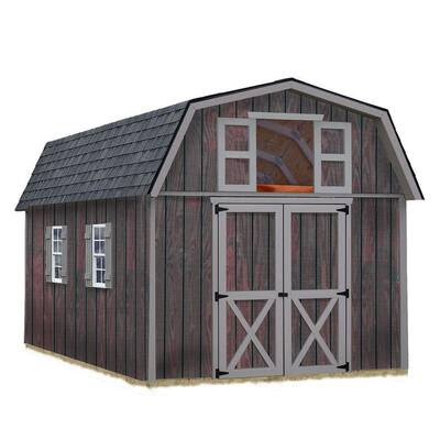 ... 10 ft. x 16 ft. Wood Storage Shed Kit-woodville_1016 - The Home Depot