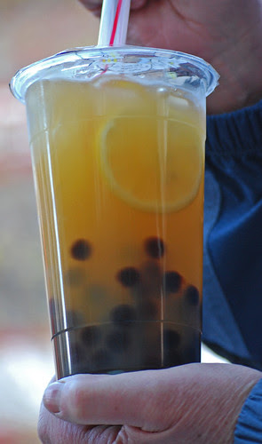 Tangerine Lemon flavored Bubble Tea
