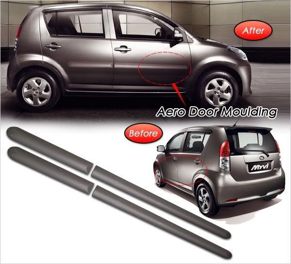PERODUA MYVI Sport Version Aero Door Moulding [Mocca 