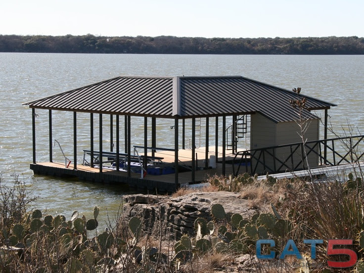 double hip roof w/ shed | Boat Docks | Pinterest