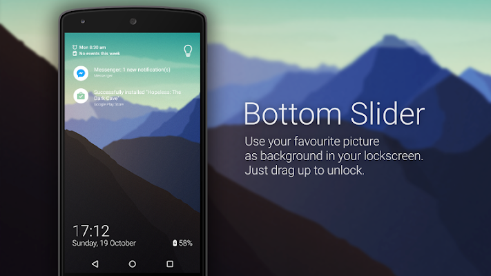 Bottom Slider - screenshot