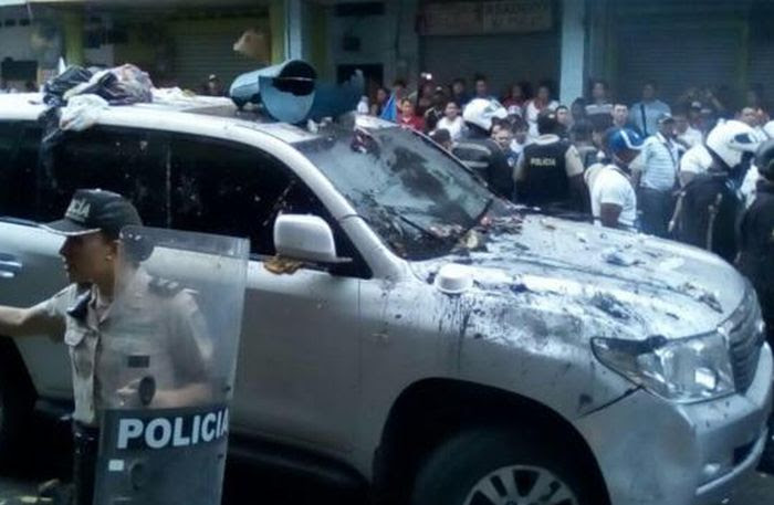 Protesters Against Rafael Correa Campaign In Ecuador Escambray