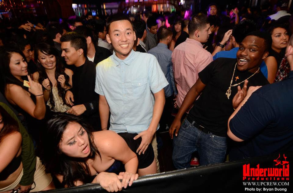 Extremely Happy Asian Guy In A Night Club With His Friends Photoshopbattles