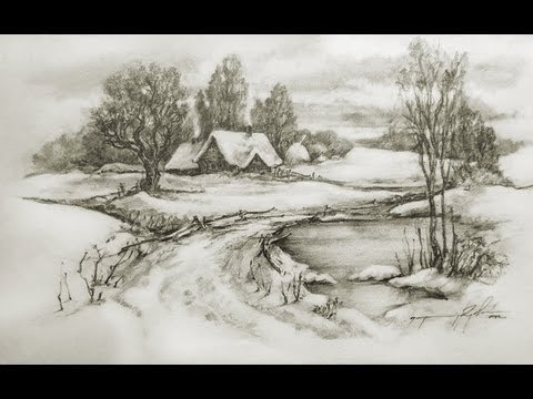 Landscape Pencil Drawing Tutorial Pdf Pencildrawing2019