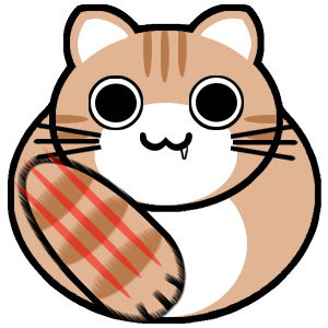 ねこちゃんイラスト フリー素材 描いてサボッてました キバ猫くん ねこパンチ 肉球 自作diyソーラーと太陽光発電で売電 節約 エコ人生