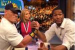Watch: Cena, Strahan Arm Wrestle on 'Kelly and Michael'