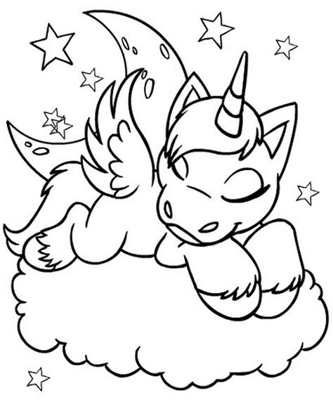 Unicorn image to download and print for children. unicorn coloring pages free learning printable