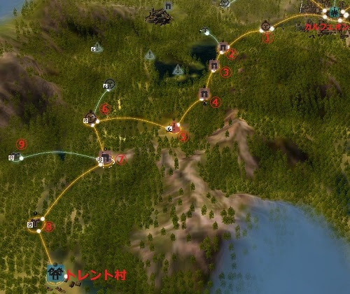 黒い砂漠６ カルフェオン トレント村までつなげてみた シェナベルのネトゲ日誌lv2