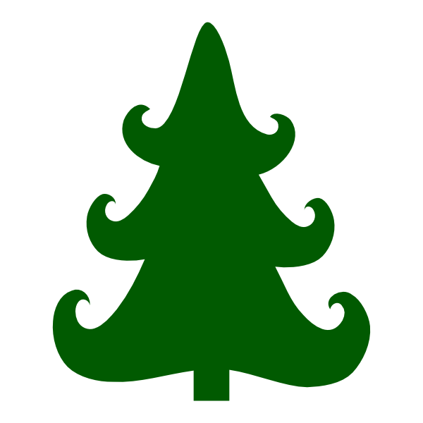 Download 6 Christmas Tree Silhouette Vector Images - Pine Tree ...