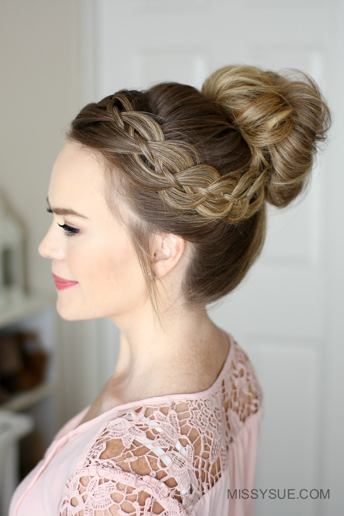 Four Strand Braid  High  Bun  Fsetyt com