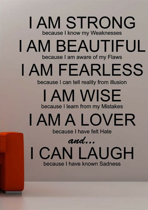 strong inspirational wall art quote sticker vinyl