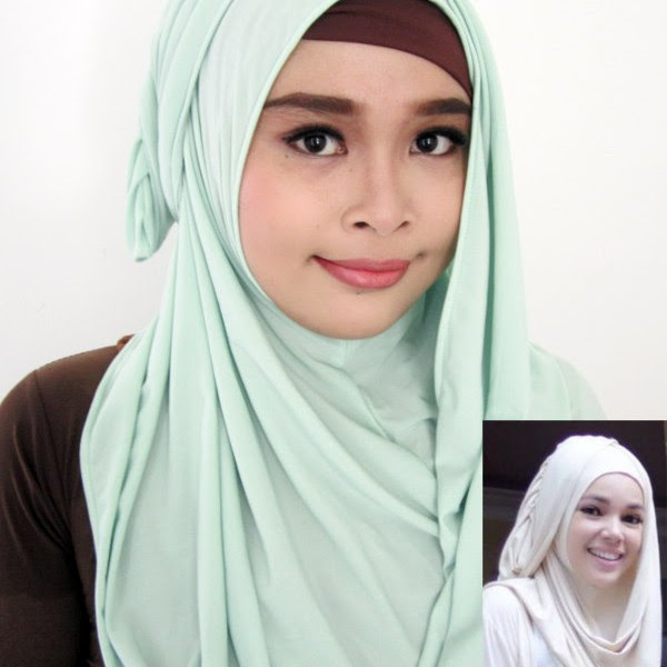 Hijab Instan Hana / Elsa (Dewi Sandra) Hijau muda – Anita 