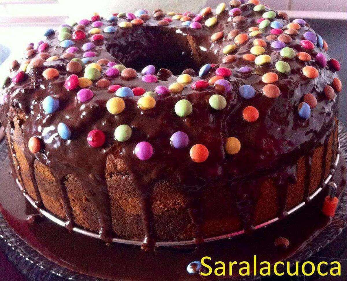 Recette De Gateau Marbre Au Yaourt Recouvert De Ganache Anniversaire Enfant