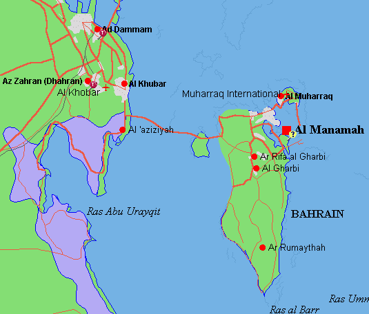 map of saudi arabia. Gulf coast of Saudi Arabia