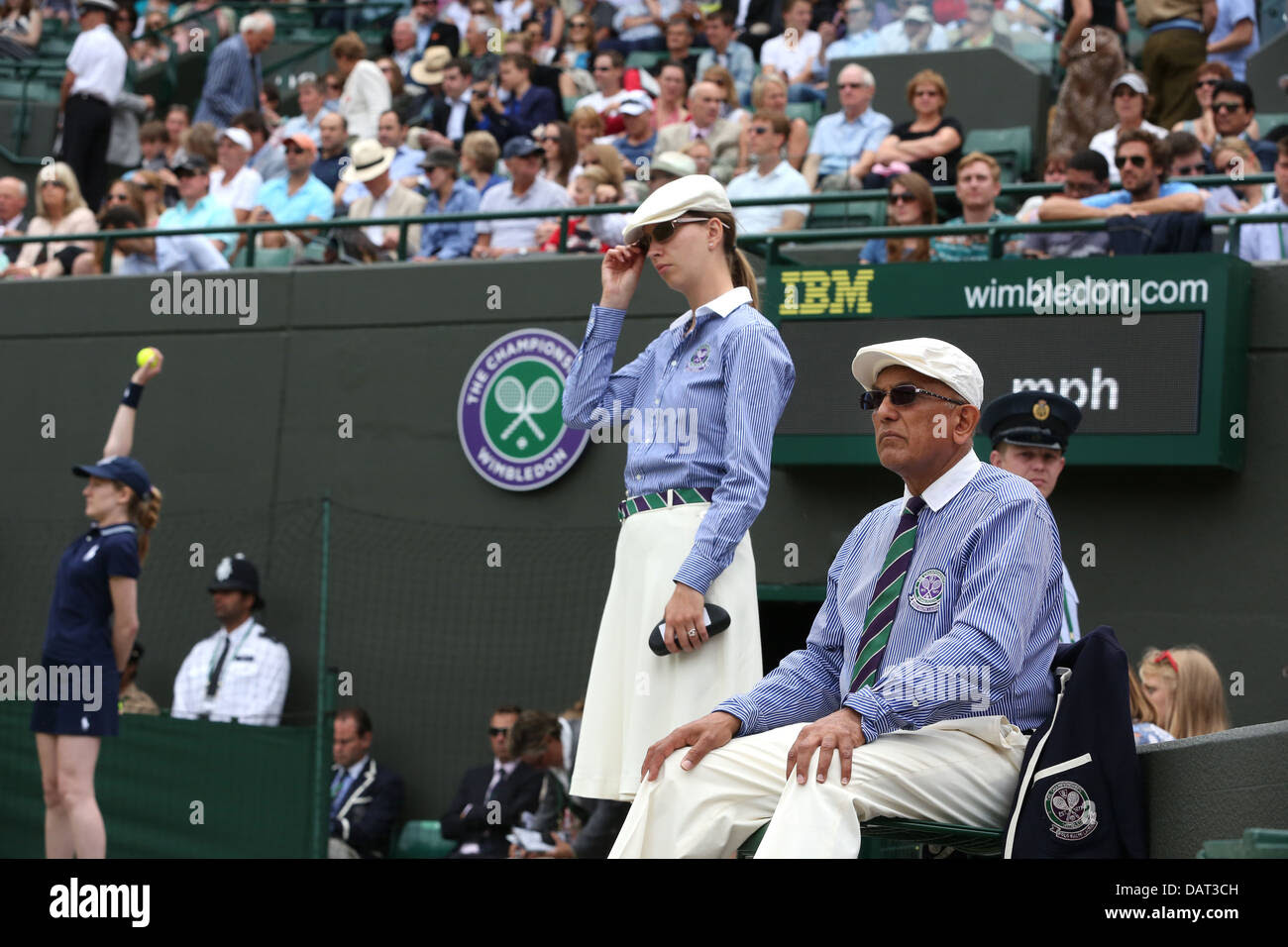 Line judges at Wimbledon Tennis Championships 2013 Stock ...