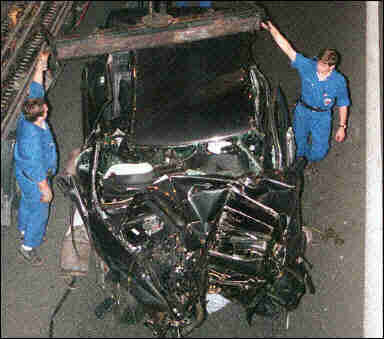 princess diana death photos car crash. The car Princess Diana and