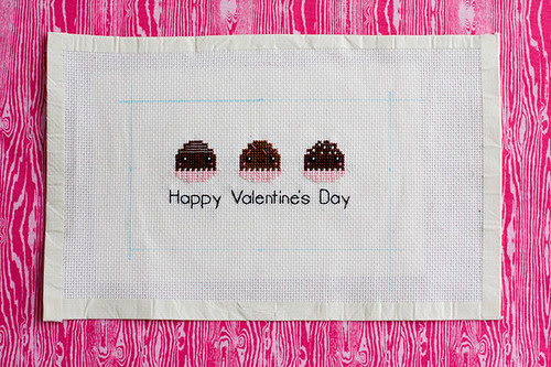 Valentine's Day Cross Stitch Card Tutorial - In Color Order