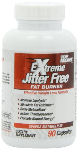 Top Secret Nutrition Extreme Jitter Free Fat Burner Capsules, 90 Count