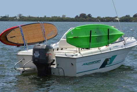 Pontoon Boat: Pontoon Boat Kayak Rack
