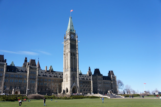 The Peace Tower on Parliament Hill