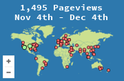 Locations of visitors to this page