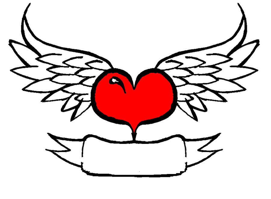 Download Heart with Wings by TheWannabeTatto on DeviantArt