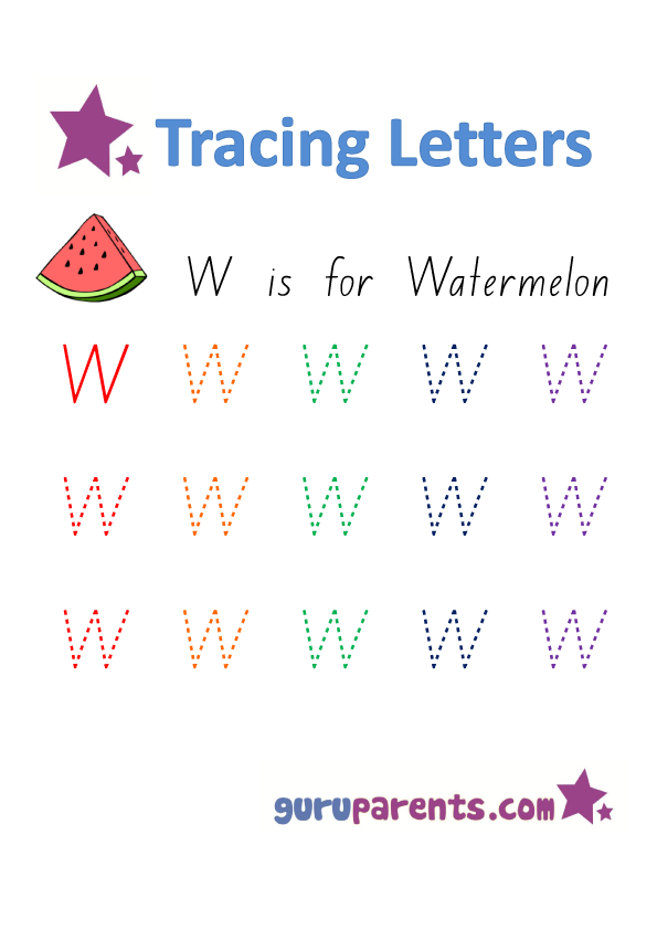 letter w worksheets guruparents