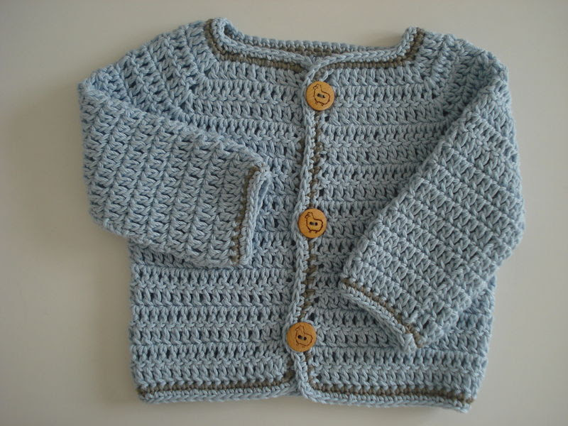 Au Crochet Turoriel Gilet Bebe 1 3 Mois Top Down Le Petit Coin De Claire