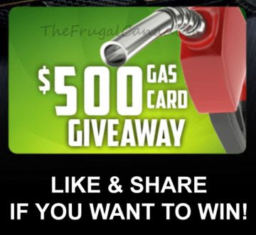 Free $500 Gas Gift Cards To Be Won - Frugal Canadians