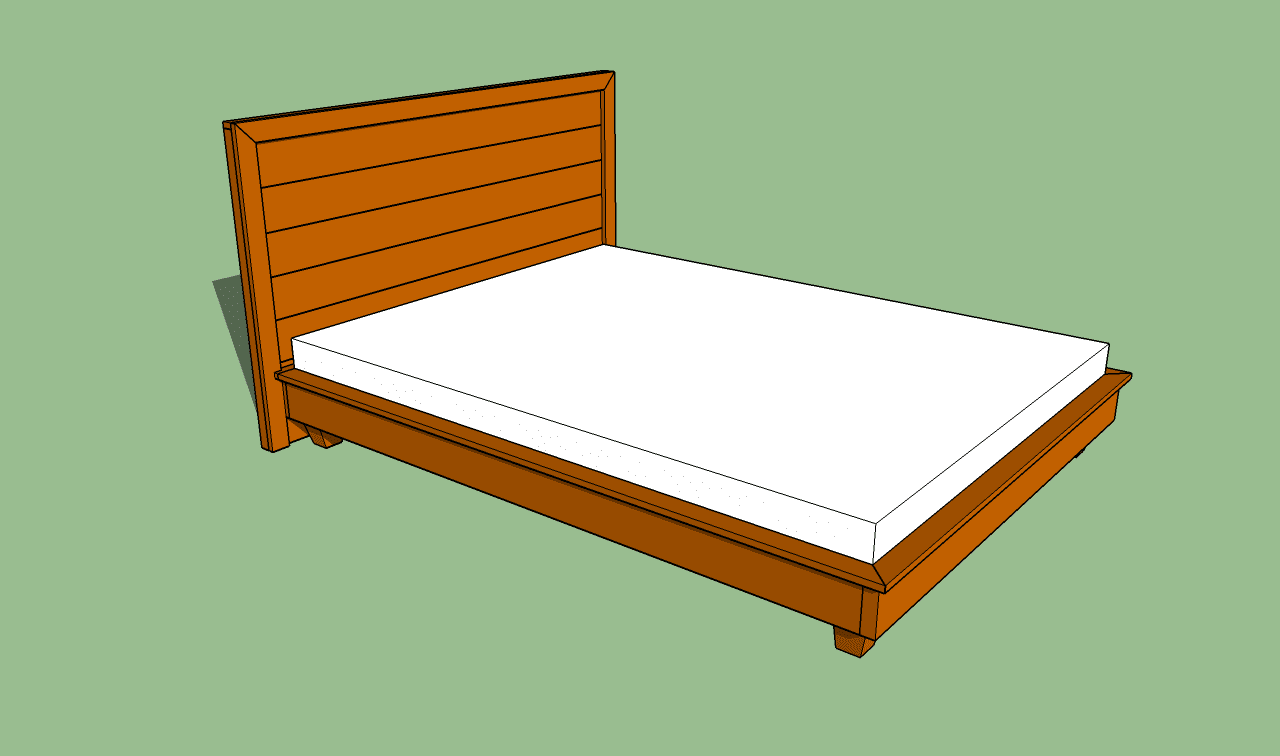 How To Make An Easy Platform Bed Frame, Diy... - Amazing Wood Plans