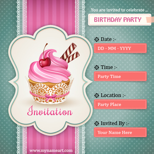 Design your own birthday invitations : create-your-own ...