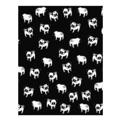 Pug dog pattern letterhead