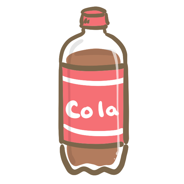 コーラのイラスト かわいいフリー素材が無料のイラストレイン