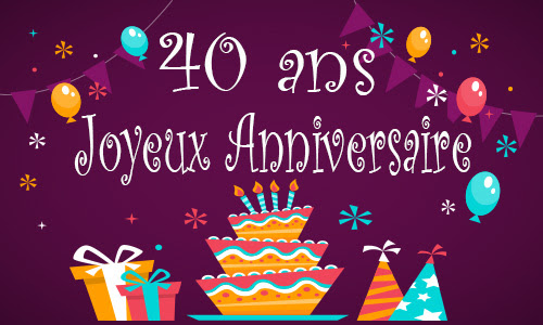 Clipart Gateau Anniversaire 40 Ans