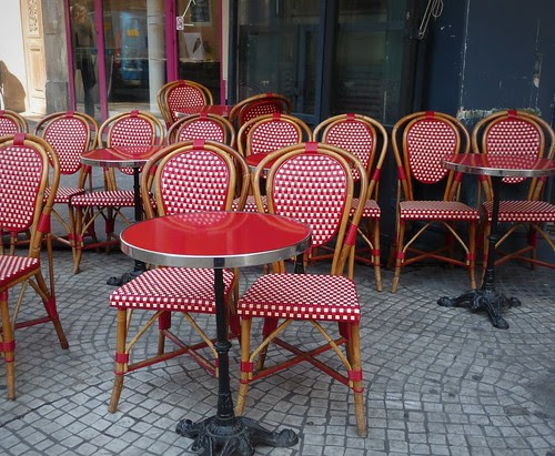 Red Chairs and Tables