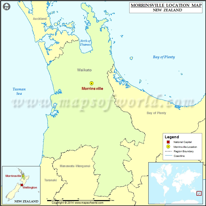 morrinsville location map