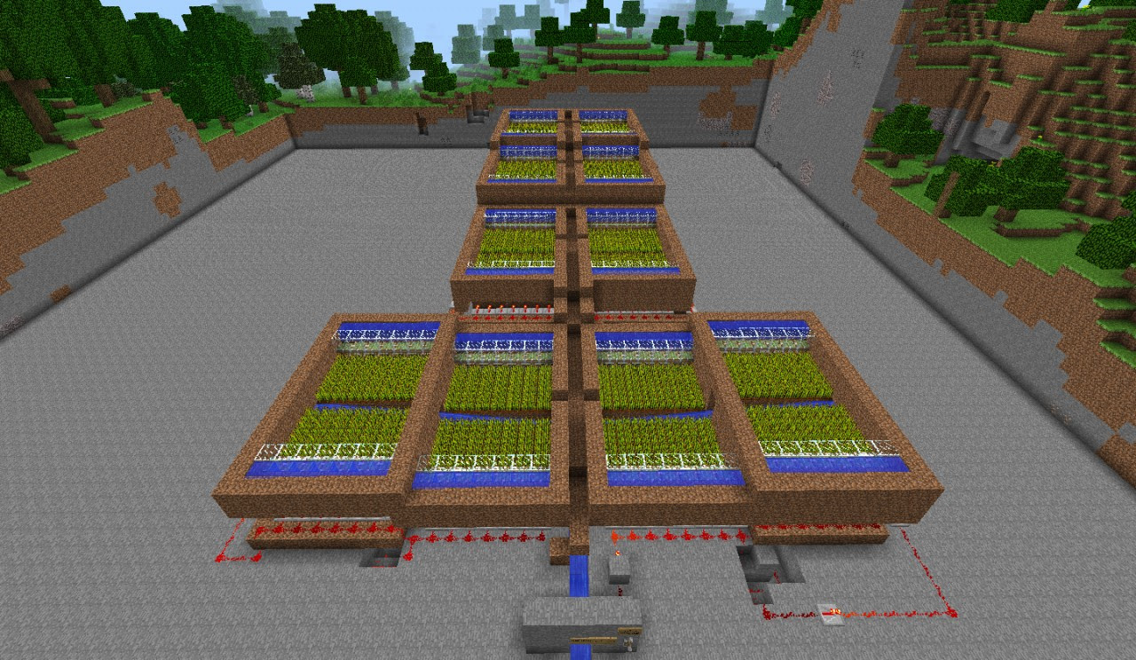 Piston Automated Wheat Farm! Minecraft Project