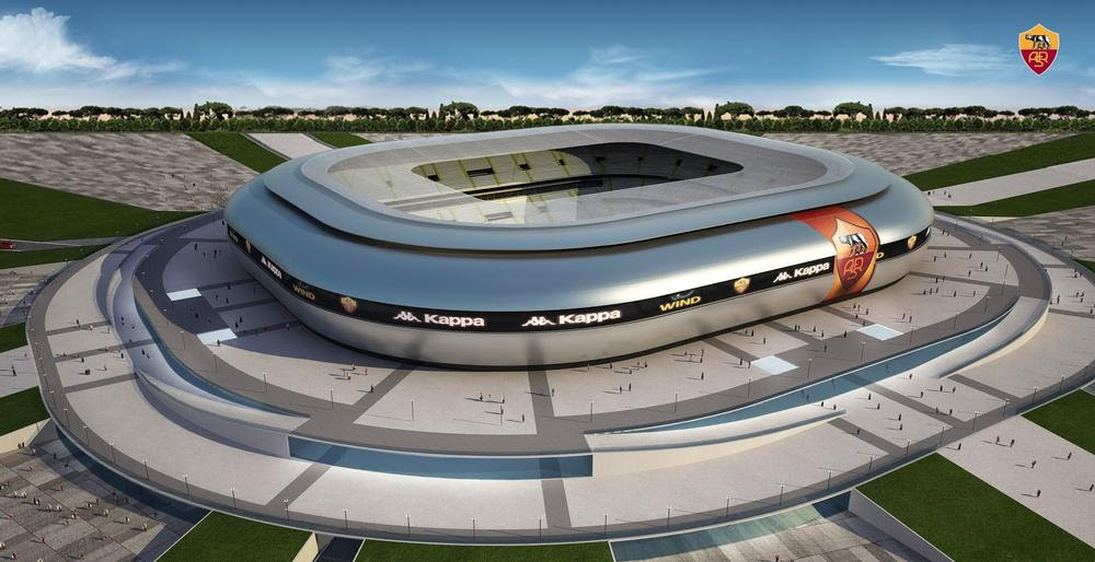 Home Found For New As Roma Stadium [ 514 x 1000 Pixel ]