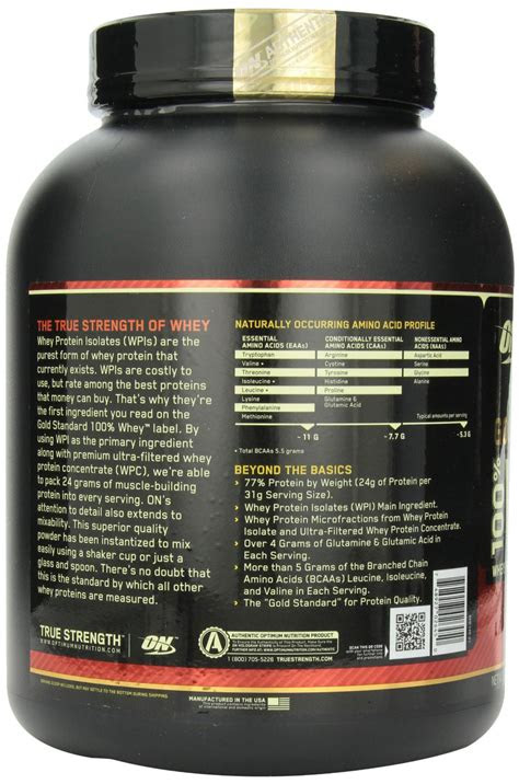 I've contemplated switching to a diet completely free of meat, fish a. Optimum Nutrition 100% Whey Protein Gold Standard