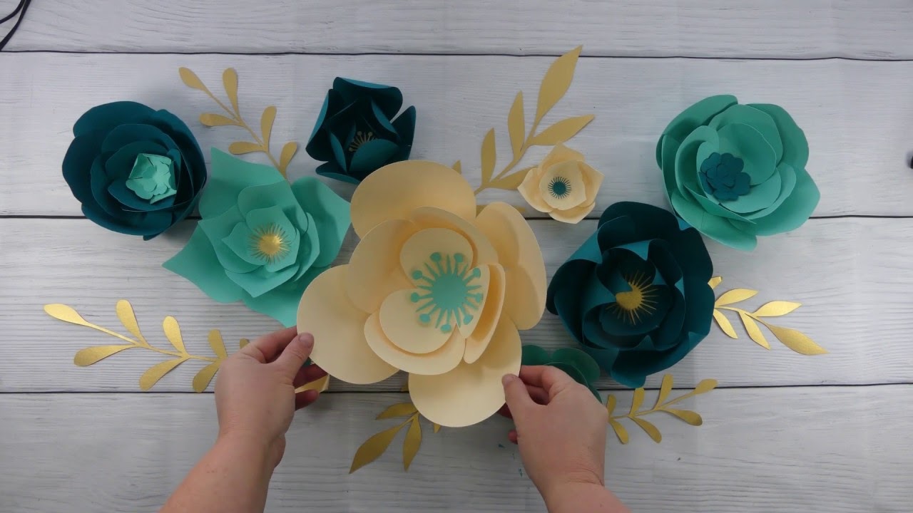 Download Free Svg Files Paper Flowers - 182+ DXF Include for Cricut, Silhouette and Other Machine